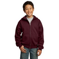 Port & Company Youth Full Zip Hooded Sweatshirt